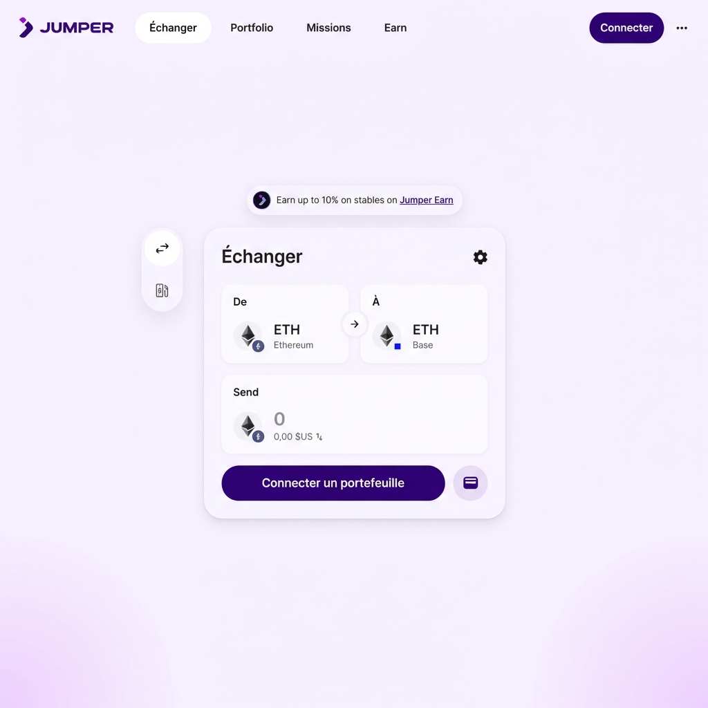 Connexion au portefeuille sur Jumper